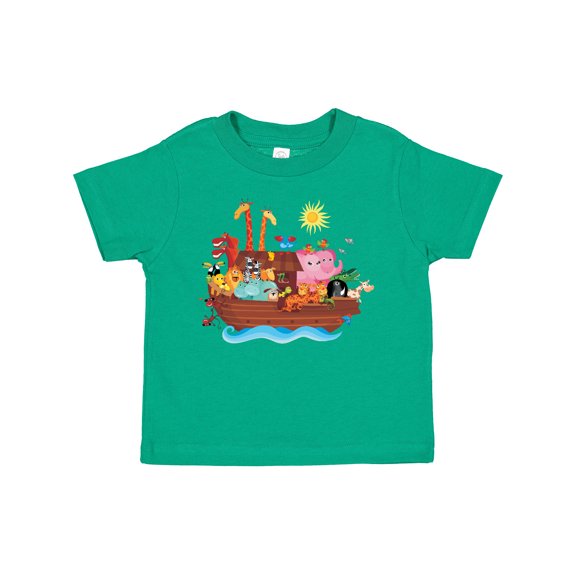 Inktastic Animal Ark Bible Story Christian Boys or Girls Toddler T-Shirt