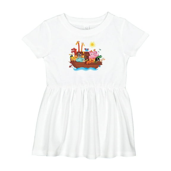Inktastic Animal Ark Bible Story Christian Girls Baby Dress