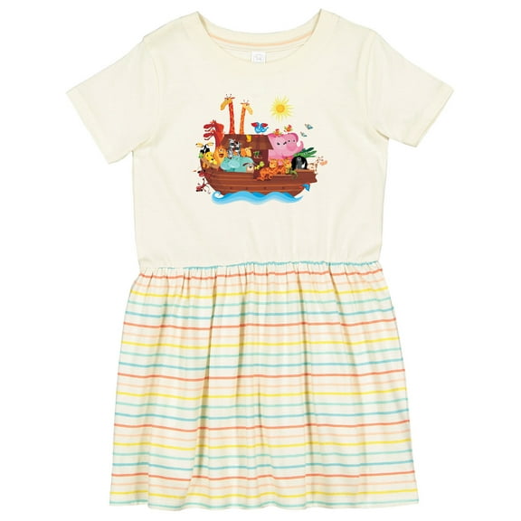 Inktastic Animal Ark Bible Story Christian Girls Toddler Dress