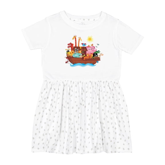 Inktastic Animal Ark Bible Story Christian Girls Toddler Dress
