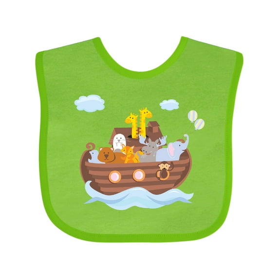 Inktastic Animals Ark Boys or Girls Baby Bib