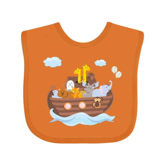 Inktastic Animals Ark Boys or Girls Baby Bib