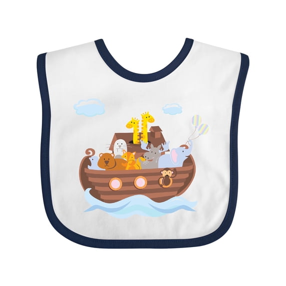 Inktastic Animals Ark Boys or Girls Baby Bib