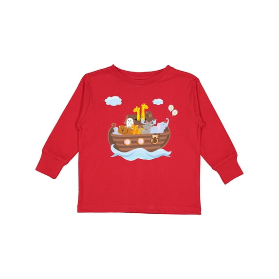 Inktastic Animals Ark Boys or Girls Long Sleeve Toddler T-Shirt