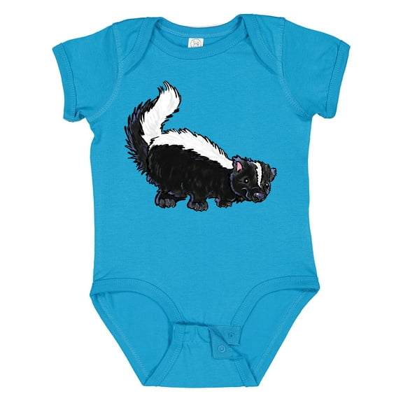 Inktastic Animals Cute Skunk Boys or Girls Baby Bodysuit
