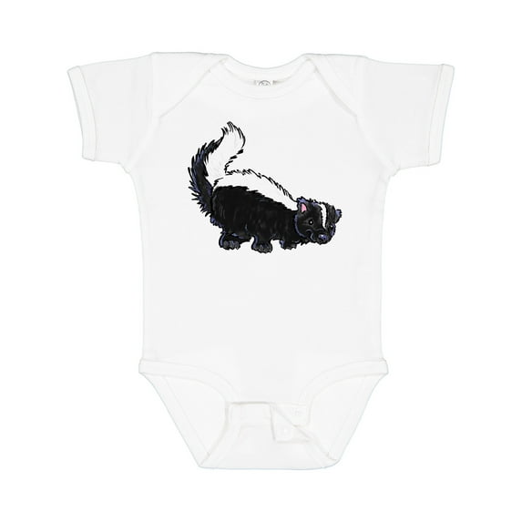 Inktastic Animals Cute Skunk Boys or Girls Baby Bodysuit