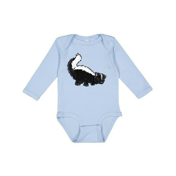 Inktastic Animals Cute Skunk Boys or Girls Long Sleeve Baby Bodysuit