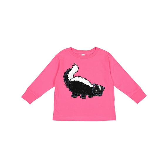 Inktastic Animals Cute Skunk Boys or Girls Long Sleeve Toddler T-Shirt