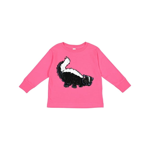 Inktastic Animals Cute Skunk Boys or Girls Long Sleeve Toddler T-Shirt