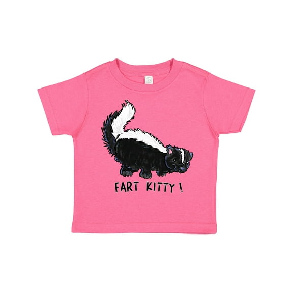 Inktastic Animals Cute Skunk Fart Kitty Boys or Girls Toddler T-Shirt