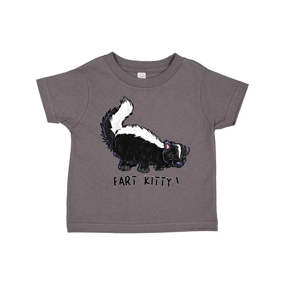 Inktastic Animals Cute Skunk Fart Kitty Boys or Girls Toddler T-Shirt