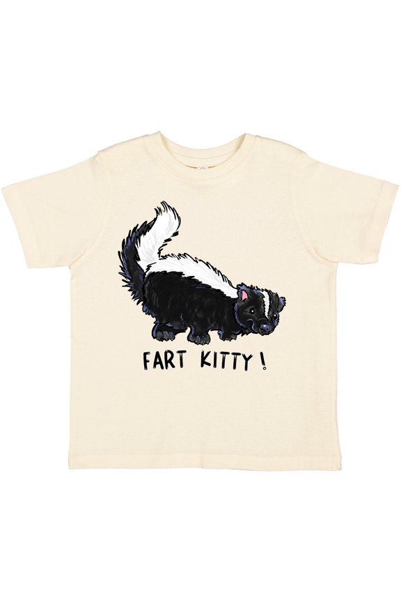 Animals Cute Skunk Fart Kitty Boys or Girls Toddler T-Shirt