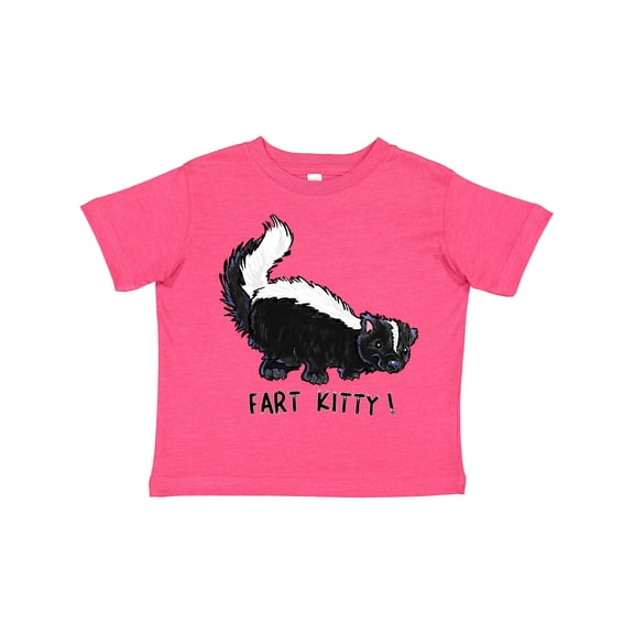 Inktastic Animals Cute Skunk Fart Kitty Boys or Girls Toddler T-Shirt
