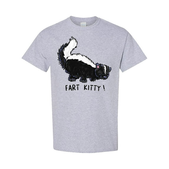 Inktastic Animals Cute Skunk Fart Kitty T-Shirt