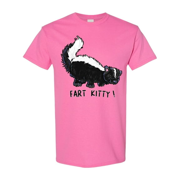 Inktastic Animals Cute Skunk Fart Kitty T-Shirt
