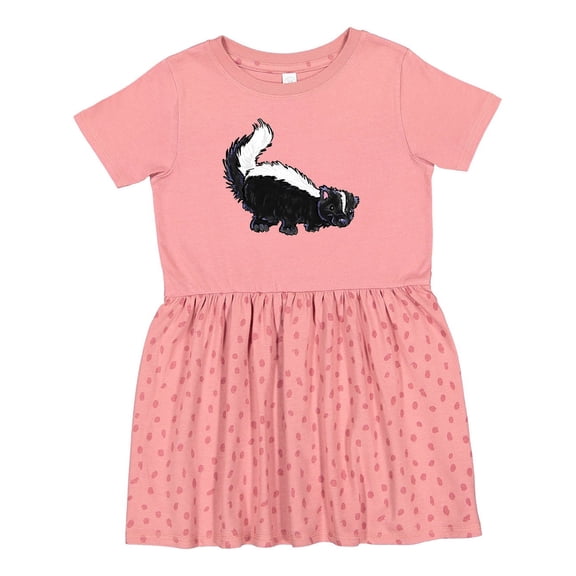 Inktastic Animals Cute Skunk Girls Toddler Dress