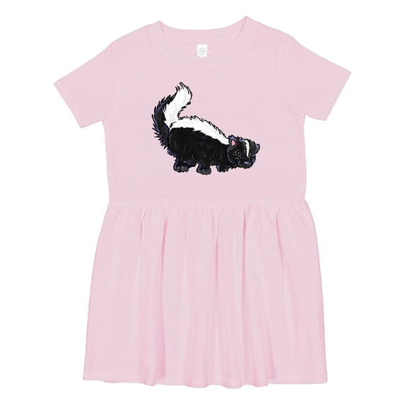 Inktastic Animals Cute Skunk Girls Toddler Dress