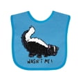 thumbnail image 1 of Inktastic Animals Cute Skunk Wasn't Me Boys or Girls Baby Bib, 1 of 4
