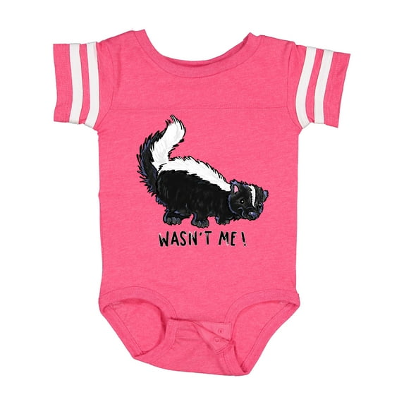 Inktastic Animals Cute Skunk Wasn't Me Boys or Girls Baby Bodysuit