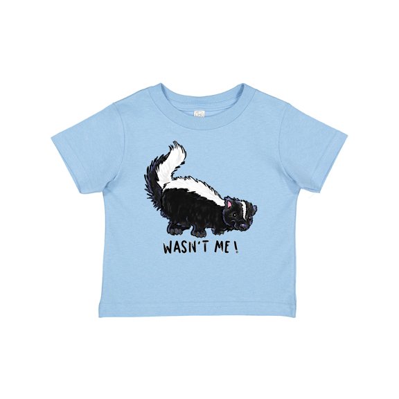 Inktastic Animals Cute Skunk Wasn't Me Boys or Girls Baby T-Shirt