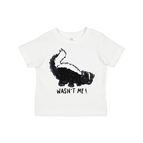 Inktastic Animals Cute Skunk Wasn't Me Boys or Girls Toddler T-Shirt
