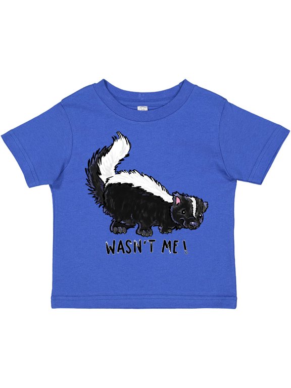 Animals Cute Skunk Wasn't Me Boys or Girls Toddler T-Shirt