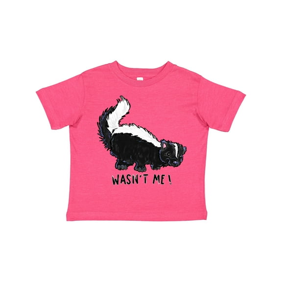 Inktastic Animals Cute Skunk Wasn't Me Boys or Girls Toddler T-Shirt
