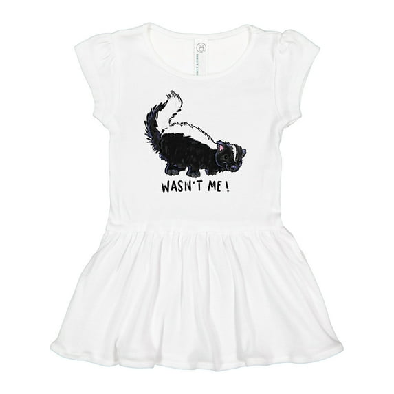 Inktastic Animals Cute Skunk Wasn't Me Girls Baby Dress