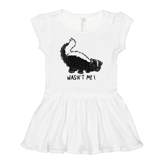 Inktastic Animals Cute Skunk Wasn't Me Girls Baby Dress