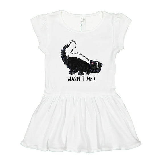 Inktastic Animals Cute Skunk Wasn't Me Girls Toddler Dress