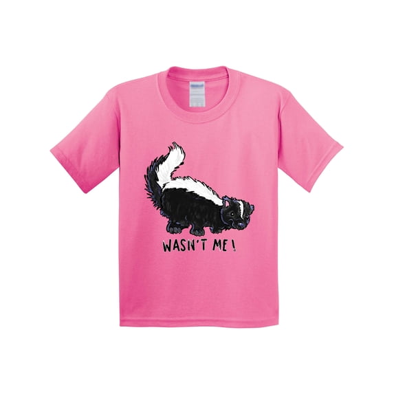 Inktastic Animals Cute Skunk Wasn't Me Youth T-Shirt