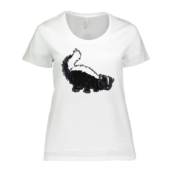 Inktastic Animals Cute Skunk Women's Plus Size T-Shirt