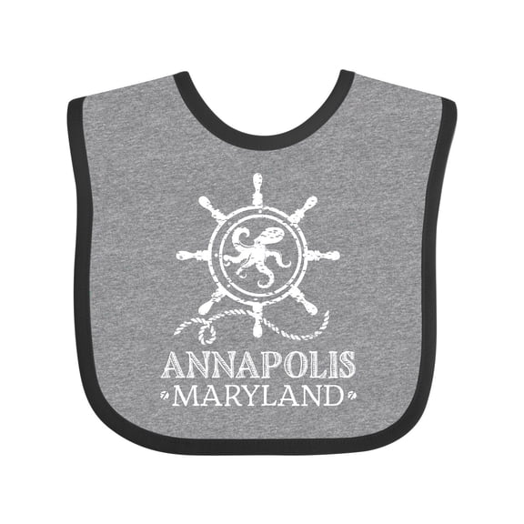 Inktastic Annapolis Maryland Vacation Boys or Girls Baby Bib
