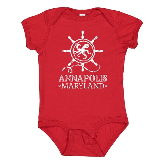 Inktastic Annapolis Maryland Vacation Boys or Girls Baby Bodysuit