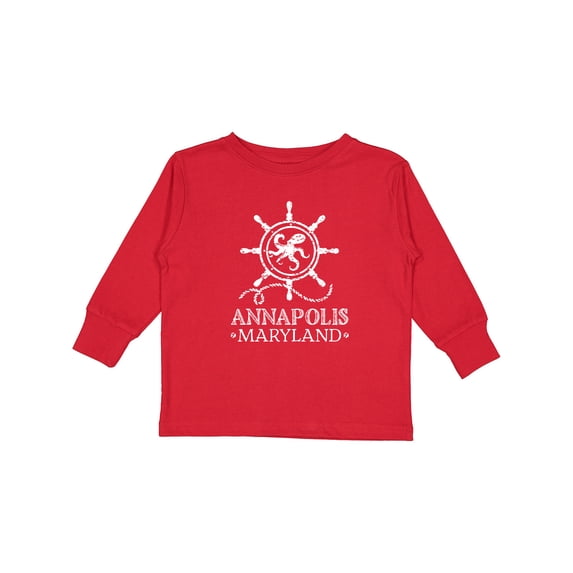 Inktastic Annapolis Maryland Vacation Boys or Girls Long Sleeve Toddler T-Shirt