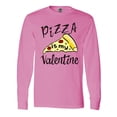 thumbnail image 1 of Inktastic Anti-Valentine's Pizza is My Valentine Long Sleeve T-Shirt, 1 of 5