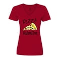 thumbnail image 1 of Inktastic Anti-Valentine's Pizza is my Valentine Women's V-Neck T-Shirt, 1 of 5