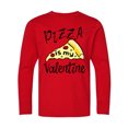 thumbnail image 1 of Inktastic Anti-valentine's Pizza is My Valentine Long Sleeve Youth T-Shirt, 1 of 5