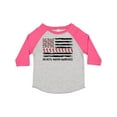 thumbnail image 1 of Inktastic Aplastic Anemia Awareness Red and White Ribbons and Flag Boys or Girls Toddler T-Shirt, 1 of 5