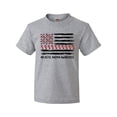 thumbnail image 1 of Inktastic Aplastic Anemia Awareness Red and White Ribbons and Flag Youth T-Shirt, 1 of 5