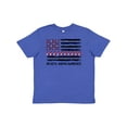 thumbnail image 1 of Inktastic Aplastic Anemia Awareness Red and White Ribbons and Flag Youth T-Shirt, 1 of 5