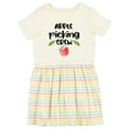 thumbnail image 1 of Inktastic Apple Picking Crew Girls Toddler Dress, 1 of 5
