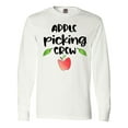 thumbnail image 1 of Inktastic Apple Picking Crew Long Sleeve T-Shirt, 1 of 5