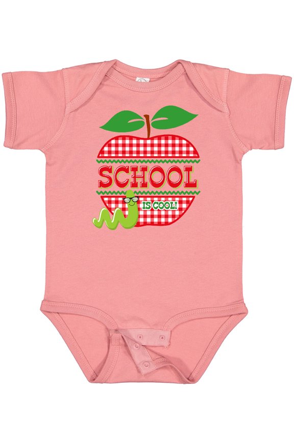 Apple School Is Cool Girls Baby Bodysuit