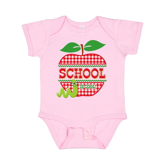 Inktastic Apple School Is Cool Girls Baby Bodysuit