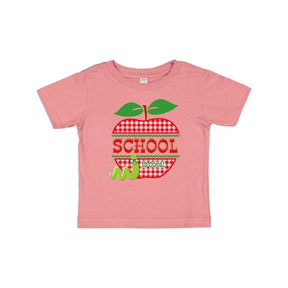 Inktastic Apple School Is Cool Girls Baby T-Shirt