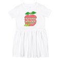 thumbnail image 1 of Inktastic Apple School is Cool Girls Toddler Dress, 1 of 5