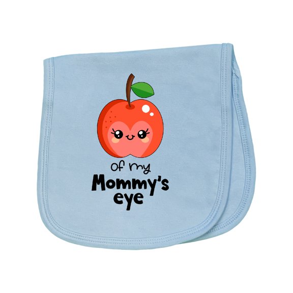 Inktastic Apple of My Mommy's Eye Cute Red Apple Baby Burp Cloth