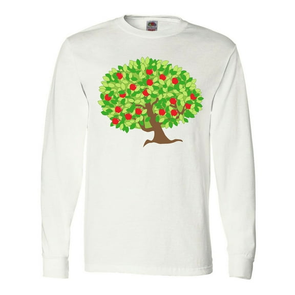 Inktastic Apples in Tree Long Sleeve T-Shirt