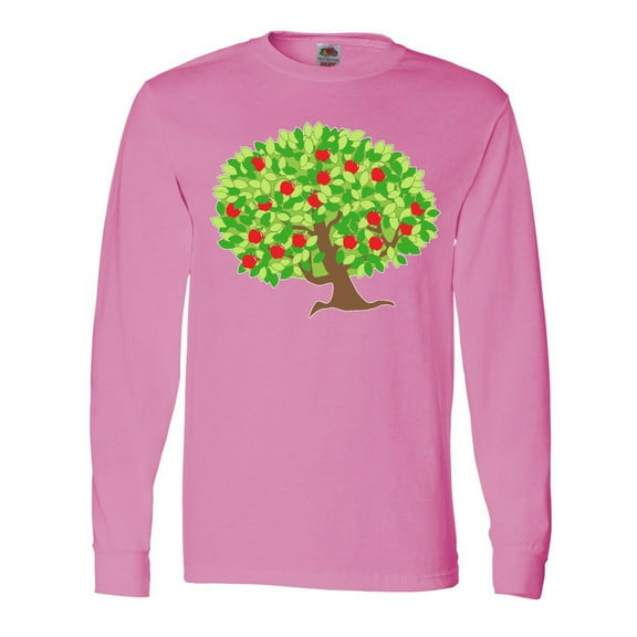 Inktastic Apples in Tree Long Sleeve T-Shirt